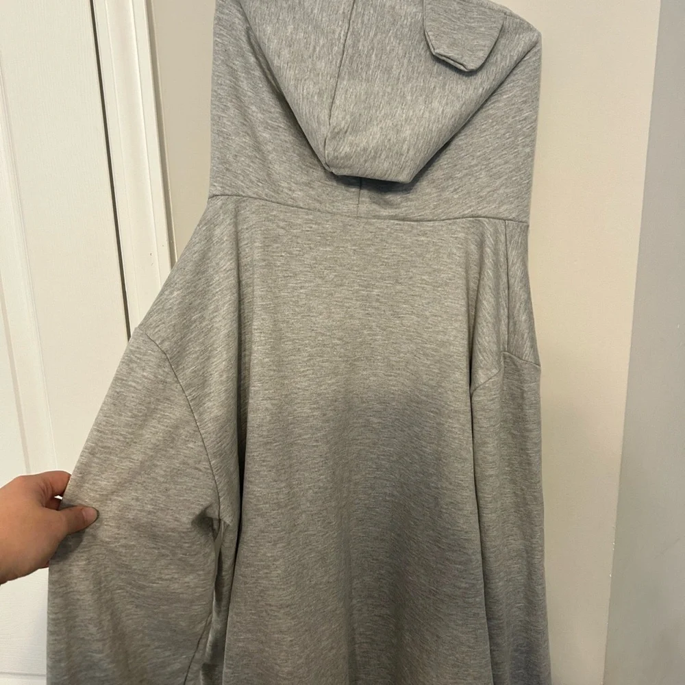 Gray Cat Carrier Hoodie